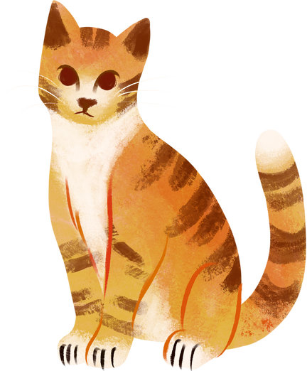 Textured Storybook Cat